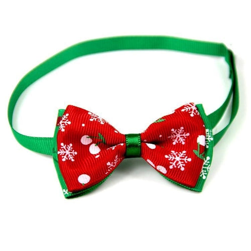 Christmas Pet Bow Ties - Festive Handmade Accessories For Dogs And