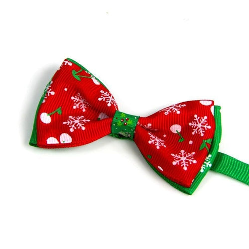 Christmas Pet Bow Ties - Festive Handmade Accessories For Dogs And