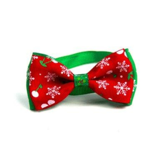 Christmas Pet Bow Ties - Festive Handmade Accessories For Dogs And