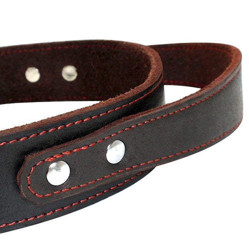 Genuine Leather Dog Collar - Real Leather for Medium & Large Dogs
