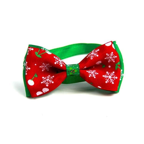 Christmas Pet Bow Ties - Festive Handmade Accessories For Dogs And