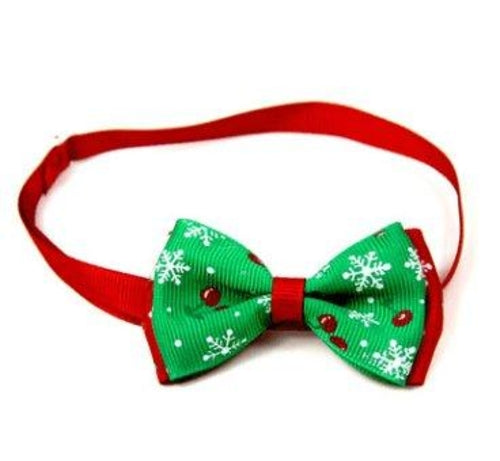 Christmas Pet Bow Ties - Festive Handmade Accessories For Dogs And