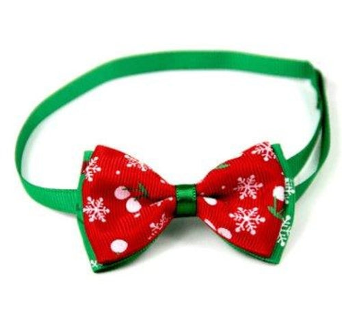 Christmas Pet Bow Ties - Festive Handmade Accessories For Dogs And