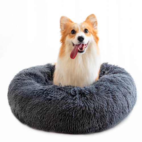 Washable Anti-Anxiety Pet Bed - Fluffy Calming Dog & Cat Bed