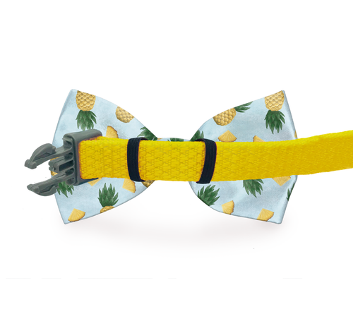 Music Notes Dog Bow Tie - Black Formal Pet Accessory